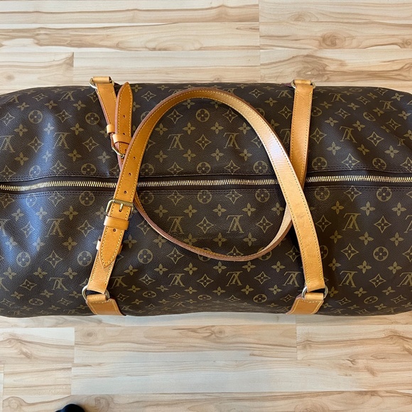 Louis Vuitton Monogram LV Canvas Keepall Bandauliere 60 Travel Duffel Bag - Picture 3 of 6